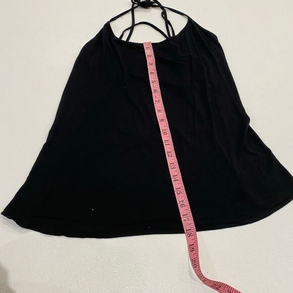 Fabletics Black Halter Tank Top XL | Strappy Back Athleisure Workout Top - Picture 4 of 4